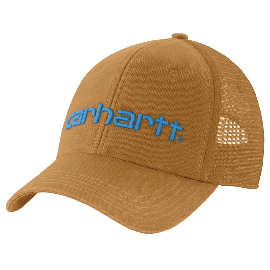 MENS CANVAS MESH BACK LOGO GRAPHIC CAP
