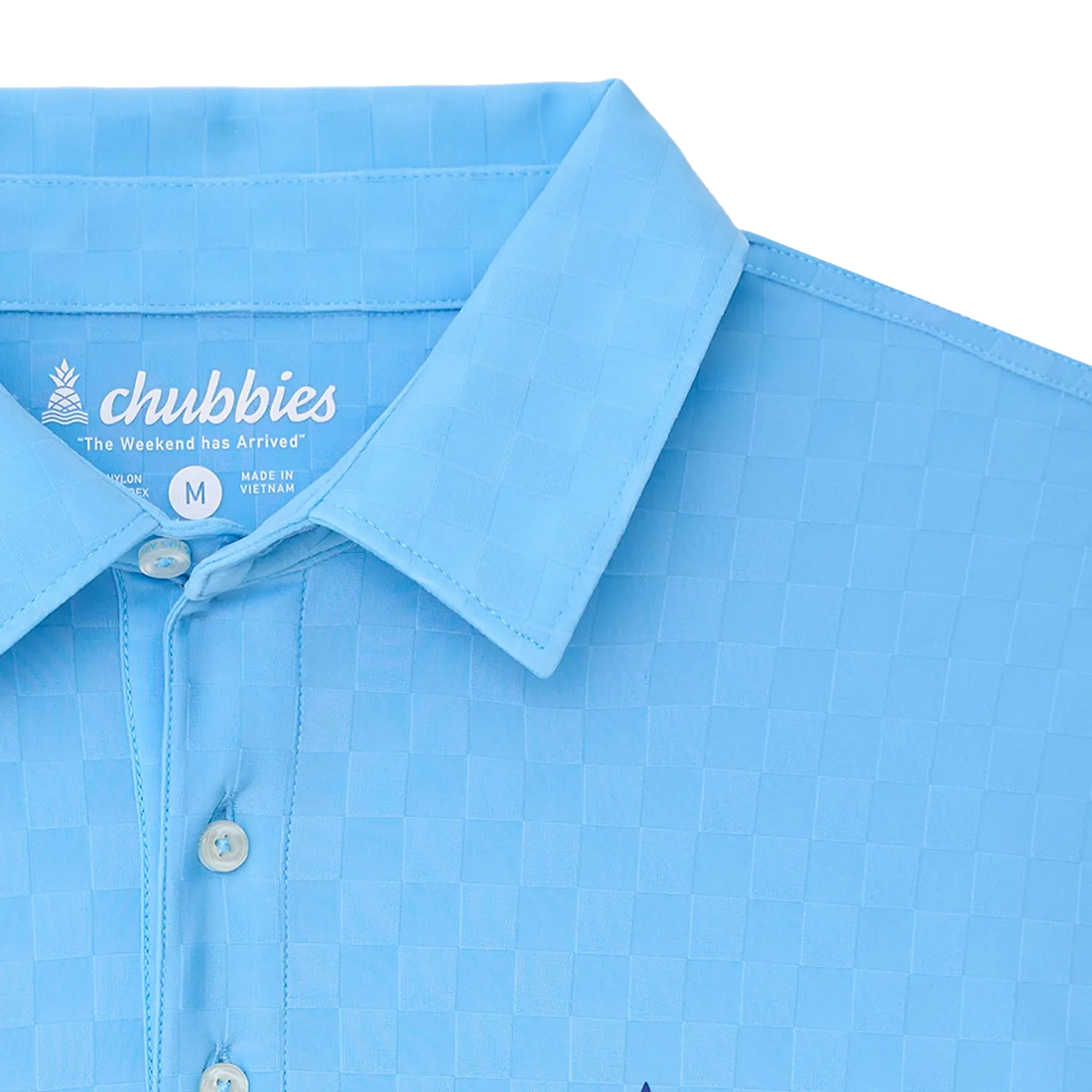 THE AFTERNOON BLUE TEXTURED PERFORMANCE POLO