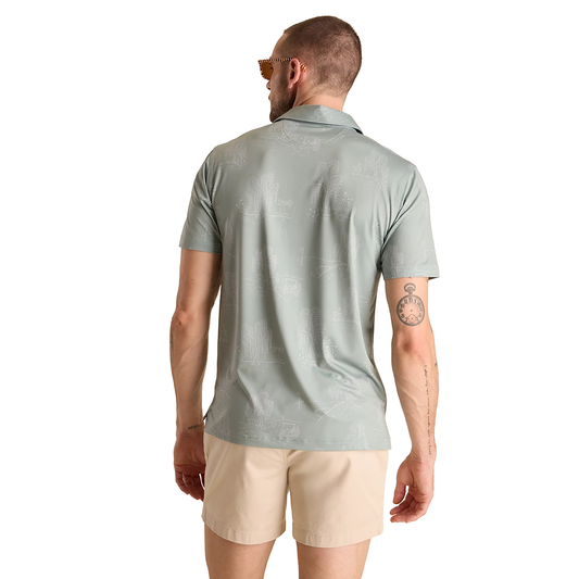 THE GOLF COURSE WILLOW PERFORMANCE POLO