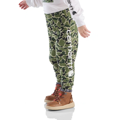 YOUTH FLEECE CAMO LOGO SWEATPANT