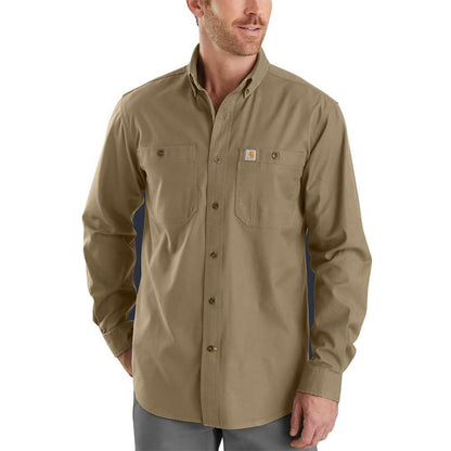 MENS RUGGED FLEX RIGBY L/S WORK SHIRT