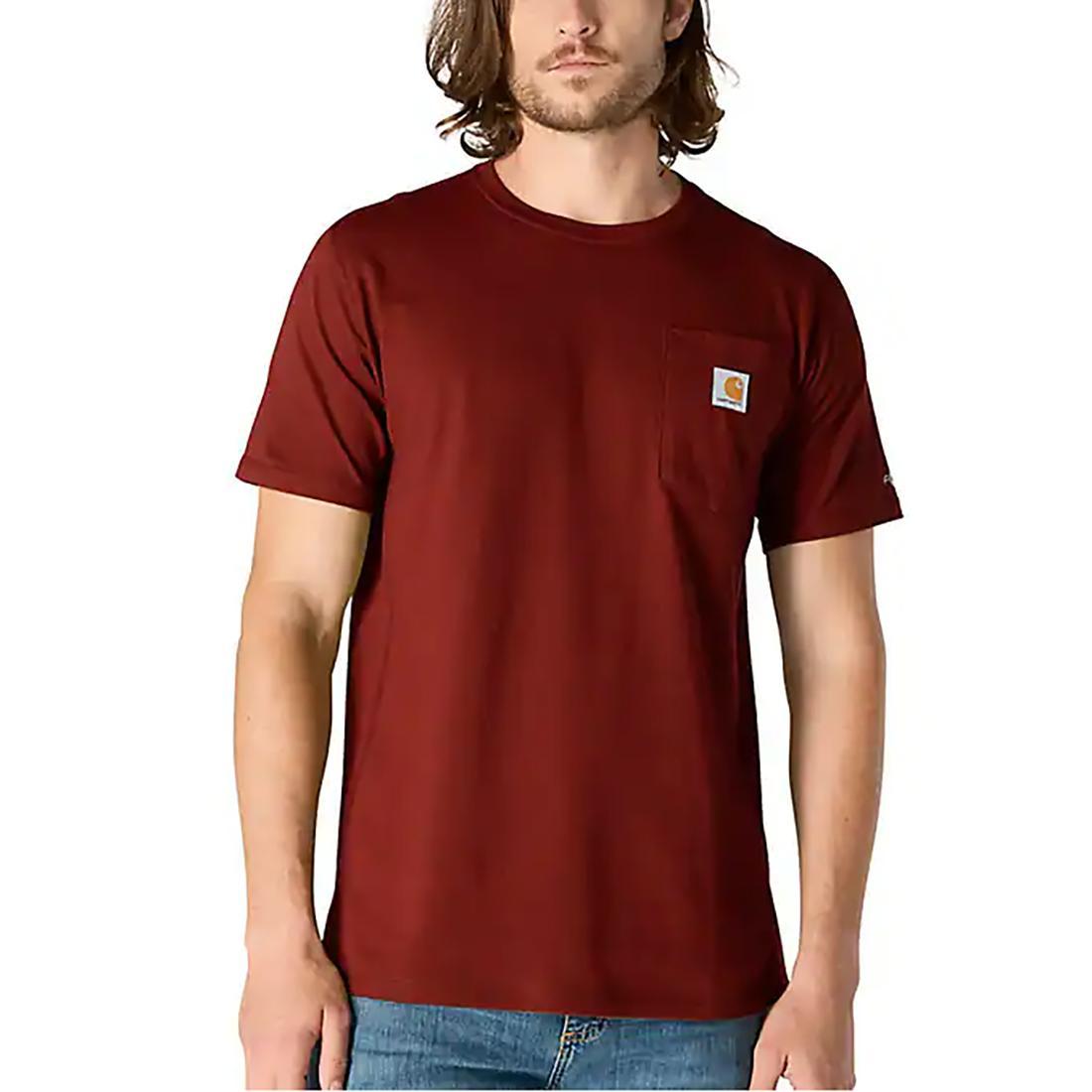 MENS FORCE RELAXED FIT MW S/S POCKET TEE