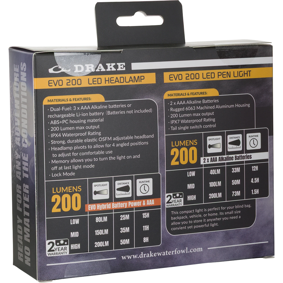 LIGHTING PACK 200LM W/PEN LIGHT