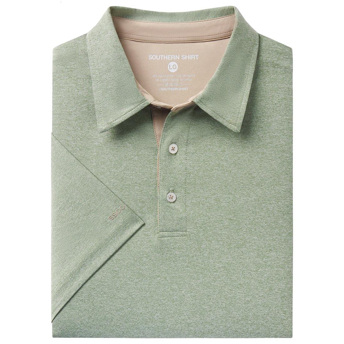 MENS GRAYTON HEATHER POLO