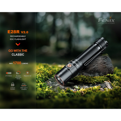 E28R V2 RECHARGEABLE EDC FLASHLIGHT