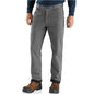 Mens RUGGED FLEX RELAXED FIT CANVAS FLANNELLINED UTILITY WORK PANT