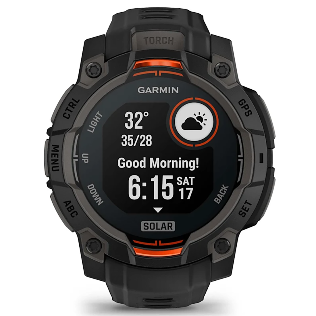 INSTINCT 3 45MM SOLAR BLACK/BLACK BAND