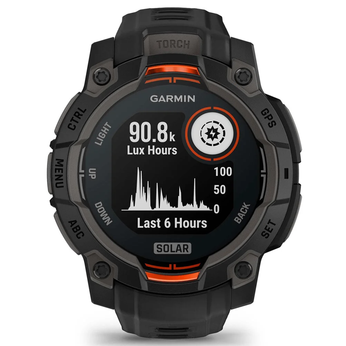 INSTINCT 3 45MM SOLAR BLACK/BLACK BAND