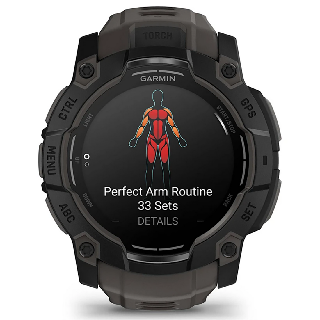 INSTINCT 3 50MM AMOLED BLACK/CHARCOAL BAND