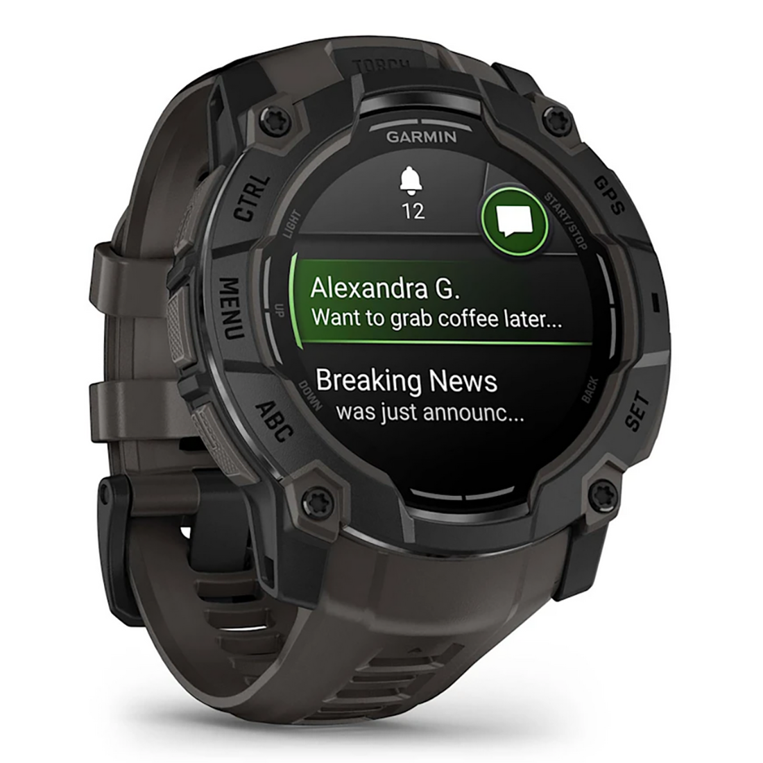 INSTINCT 3 50MM AMOLED BLACK/CHARCOAL BAND