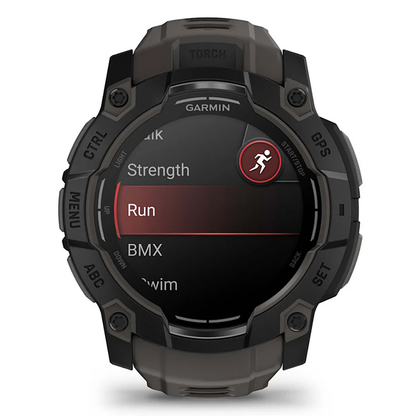 INSTINCT 3 50MM AMOLED BLACK/CHARCOAL BAND