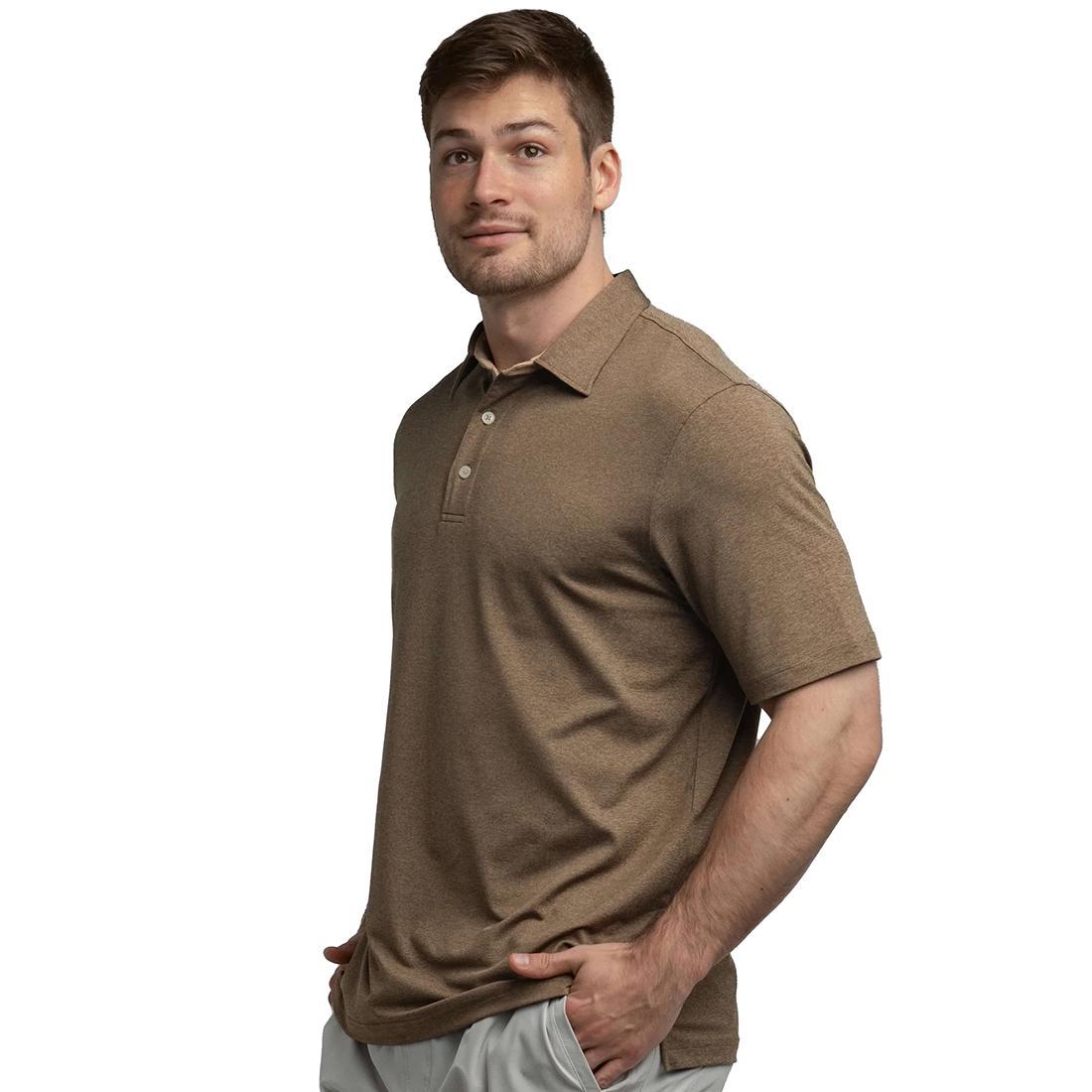 MENS GRAYTON HEATHER POLO