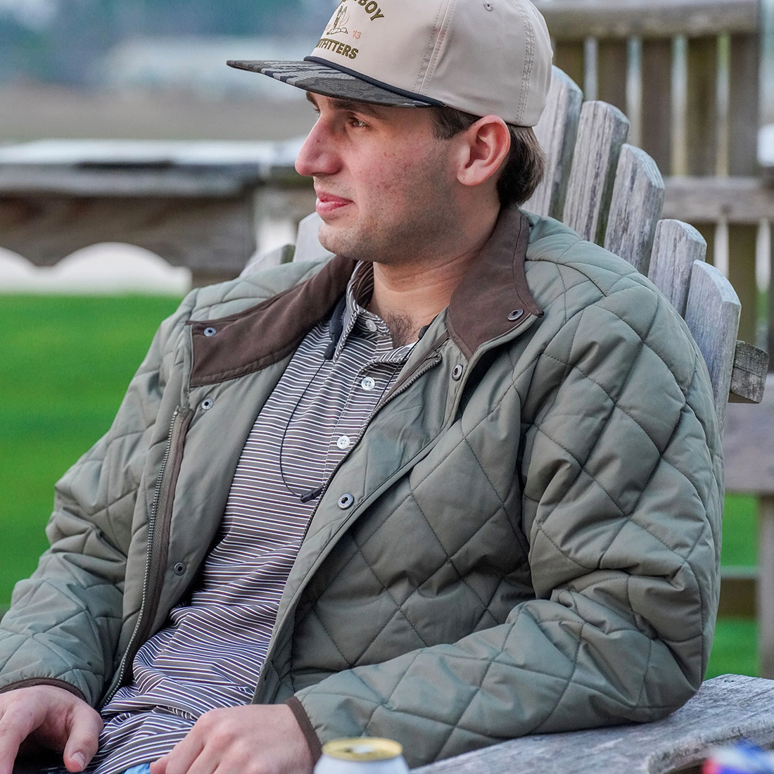 MENS DIAMOND QUILTED JACKET