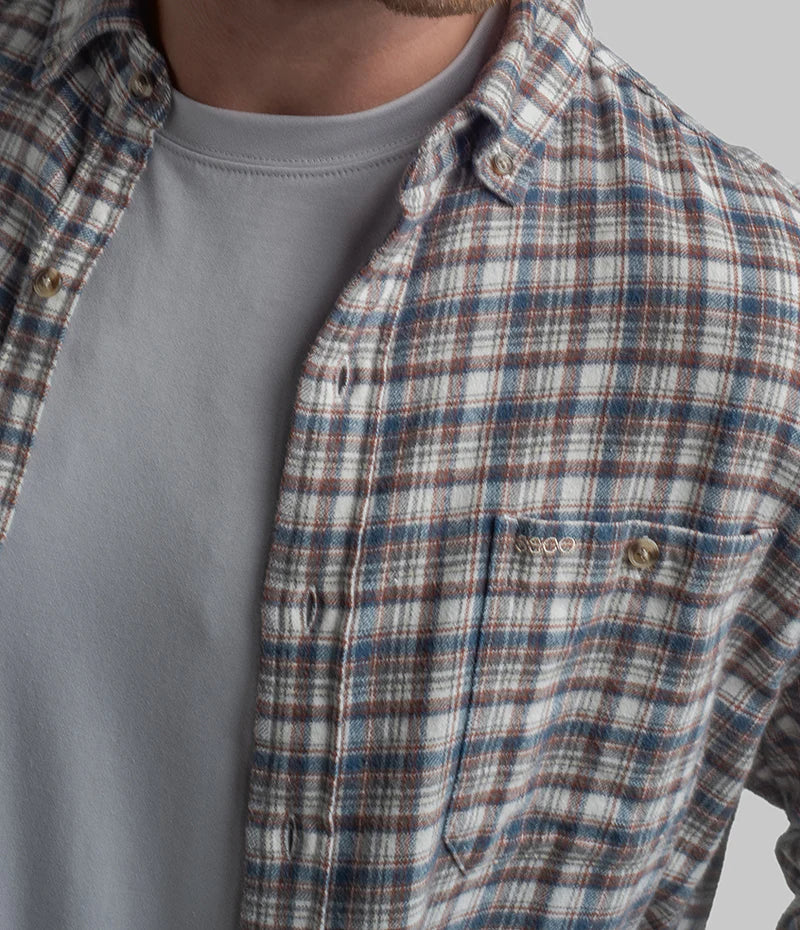 MENS ROBINSON WASHED LONG SLEEVE FLANNEL