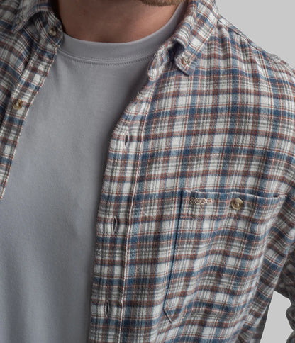 MENS ROBINSON WASHED LONG SLEEVE FLANNEL