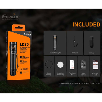LD30 1600 LUMEN TACTICAL W/BATTERY