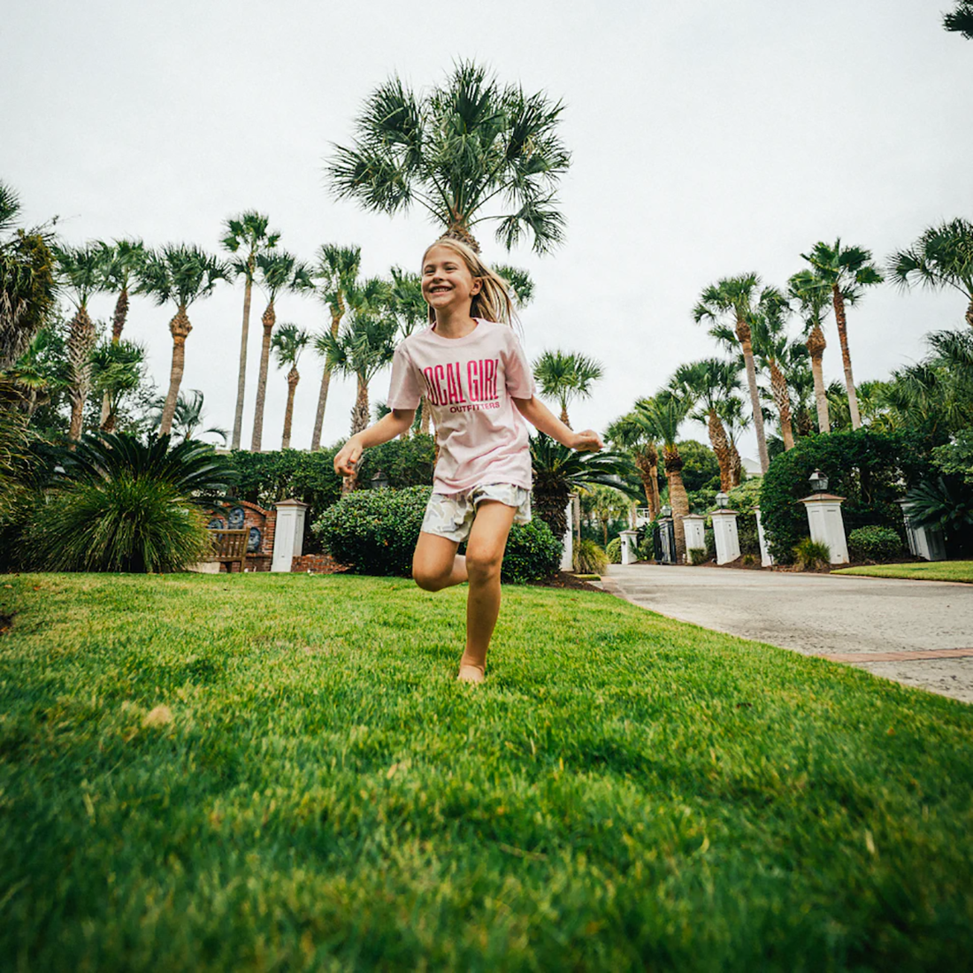 GIRLS LG STACKED S/S TEE