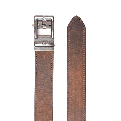 CRAZY HORSE BROWN LEATHER 1.5 BELT