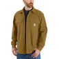RUGGED FLEX RELAXED FIT CANVAS FLEECELINED SHIRT JAC