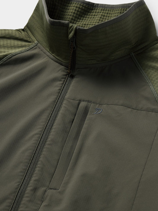 MENS LTWT GRID TECH FLEECE 1/2ZIP