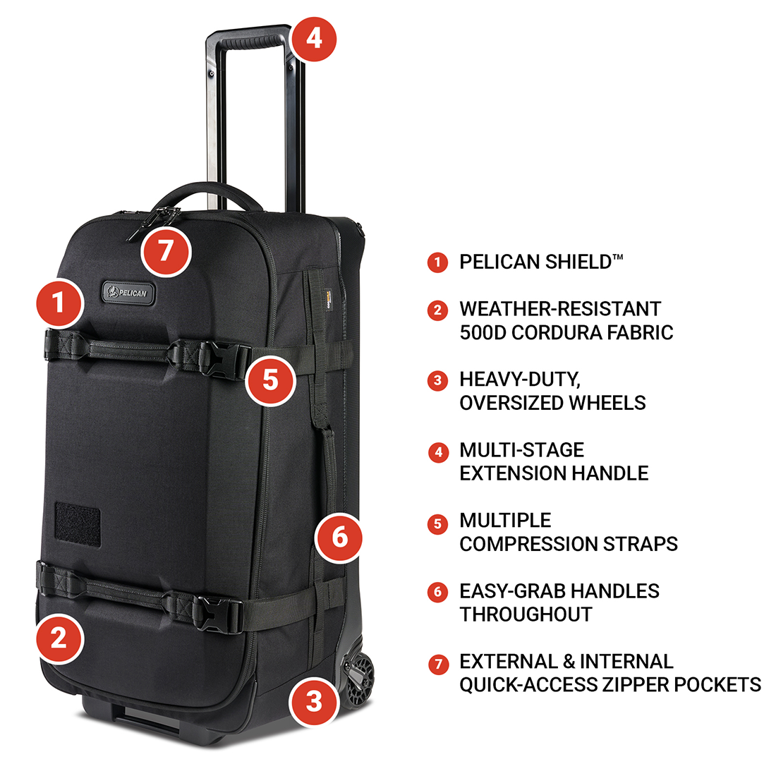 28 Aegis CheckIn 2Wheel Rolling Hybrid Duffel