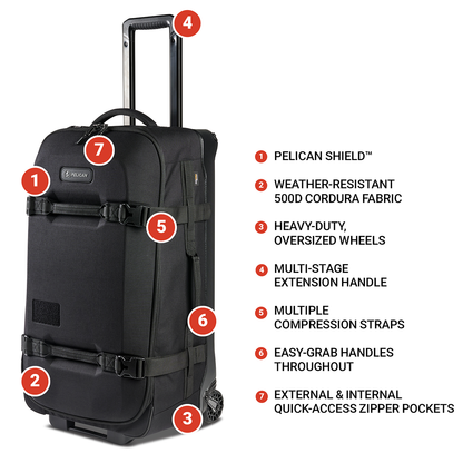 28 Aegis CheckIn 2Wheel Rolling Hybrid Duffel