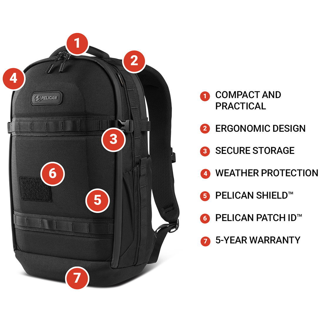 PX25 AEIGS 25L TRAVEL PACK BLACK