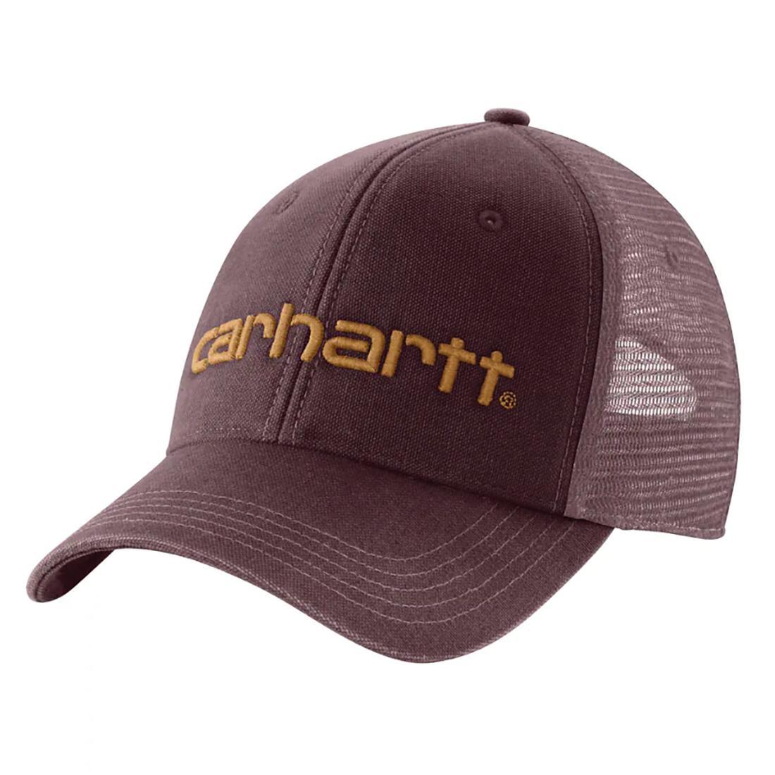 MENS CANVAS MESH BACK LOGO GRAPHIC CAP
