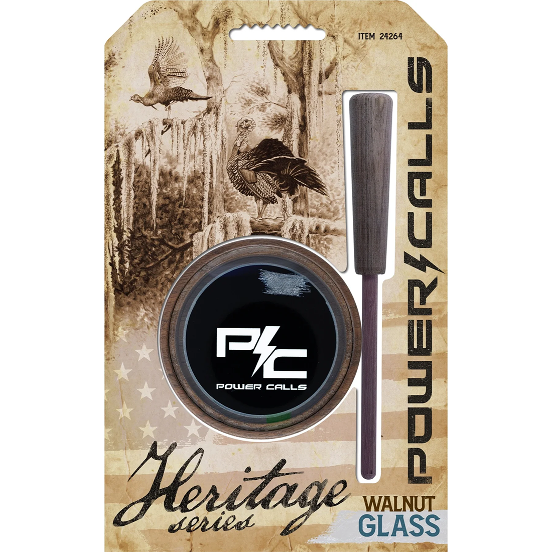 HERITAGE SERIES CRYSTAL/WALNUT POT CALL
