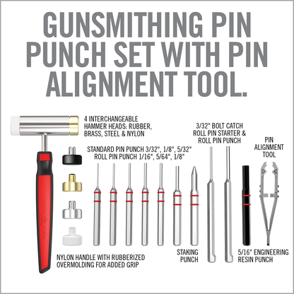 ACCUPUNCH HAMMER AND AR15 PIN PUNCH SET