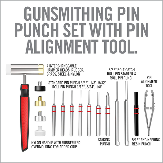 ACCUPUNCH HAMMER AND AR15 PIN PUNCH SET