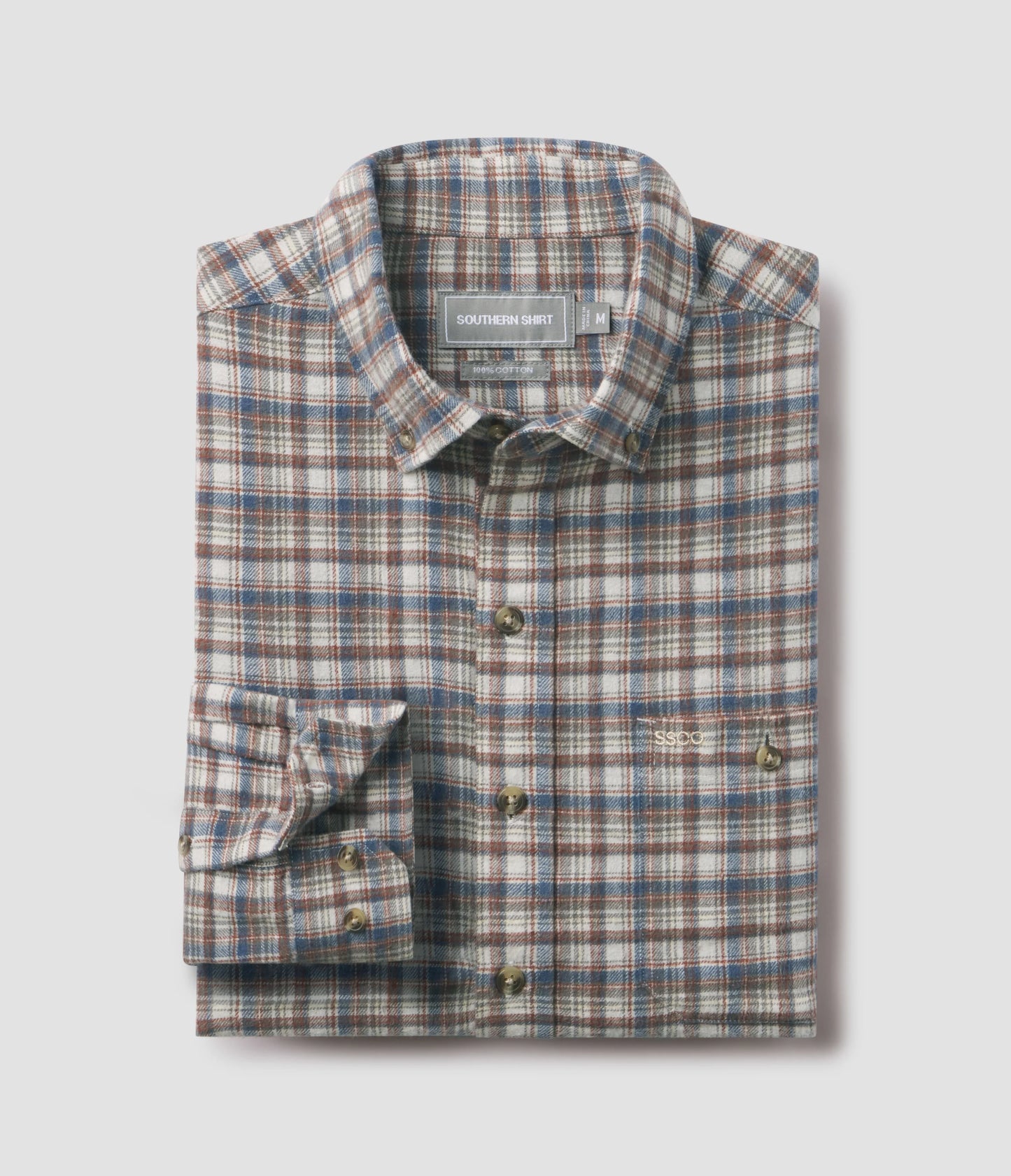 MENS ROBINSON WASHED LONG SLEEVE FLANNEL