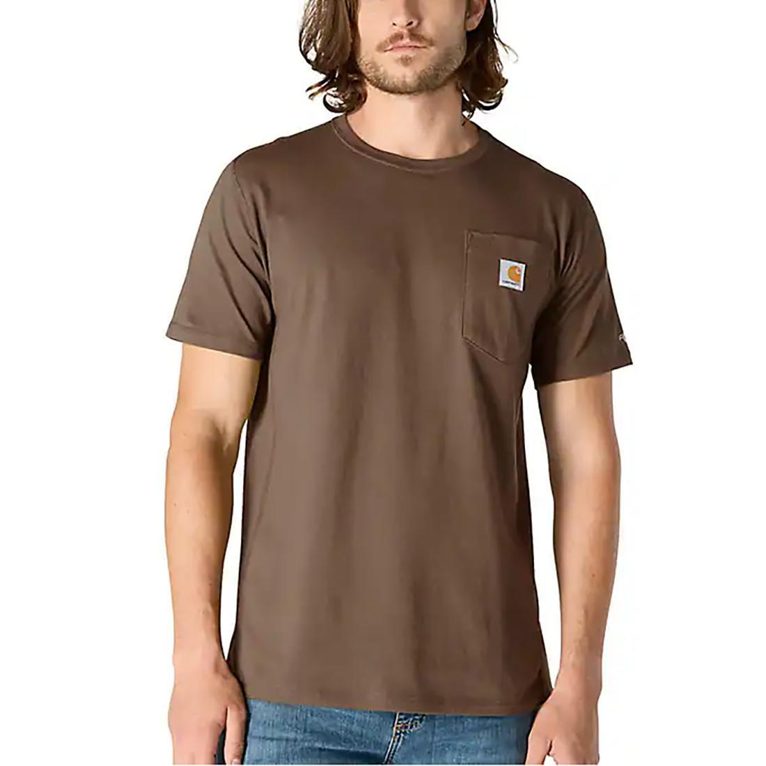 MENS FORCE RELAXED FIT MW S/S POCKET TEE