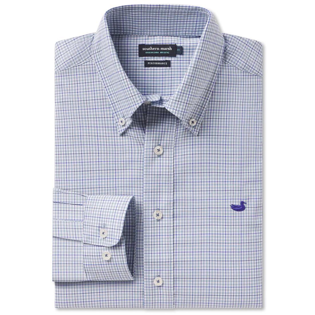 DYER PERFORMANCE GINGHAM DRESS SHIRT