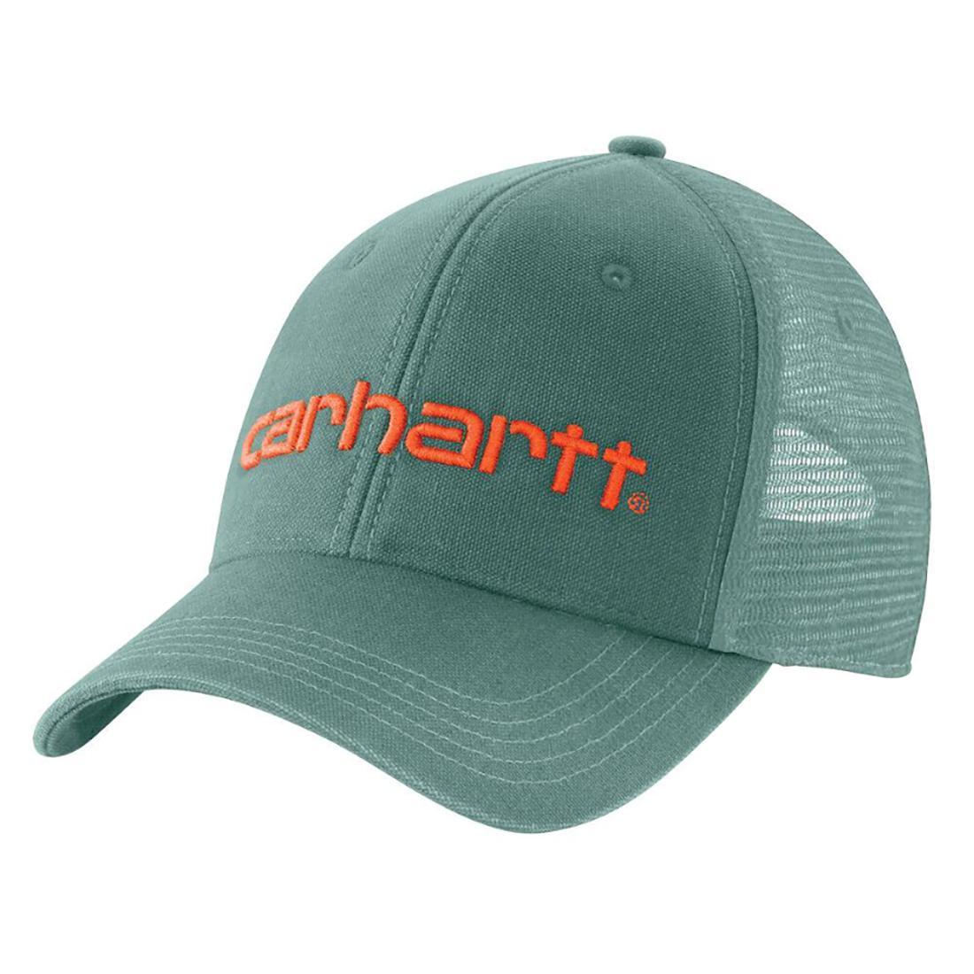 MENS CANVAS MESH BACK LOGO GRAPHIC CAP