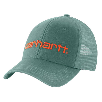 MENS CANVAS MESH BACK LOGO GRAPHIC CAP