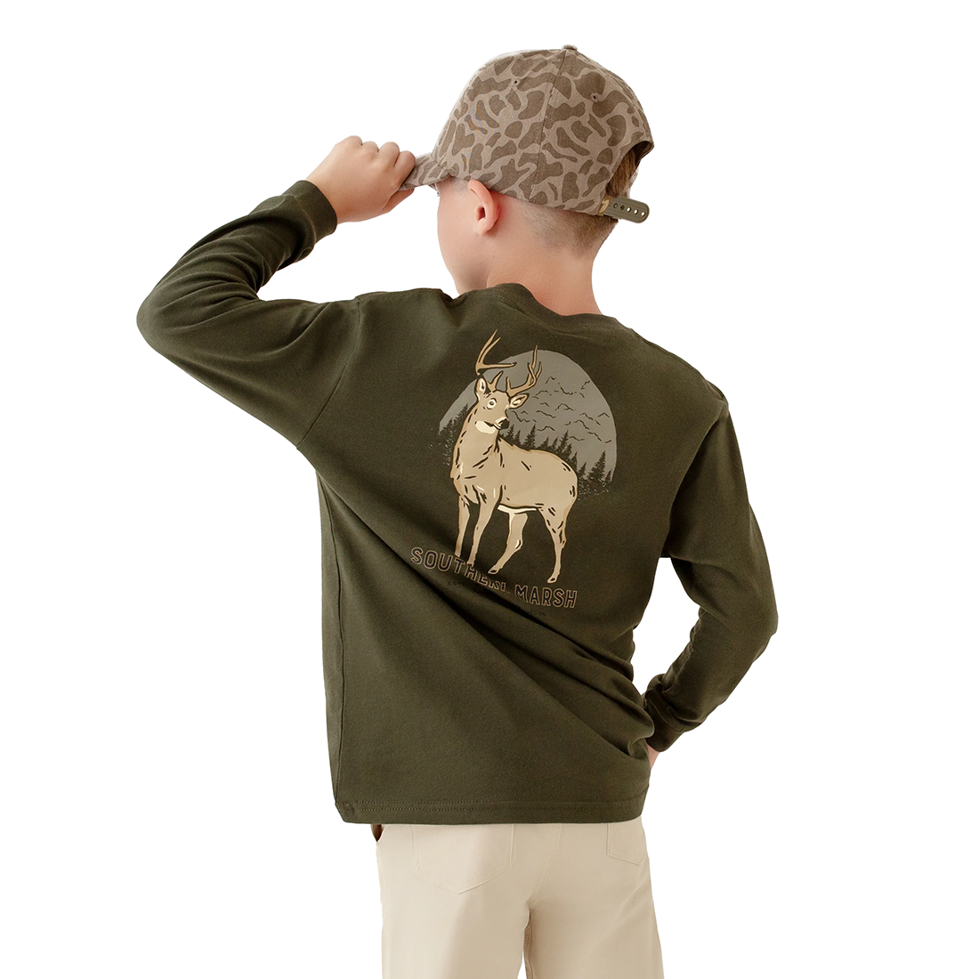 YOUTH L/S EIGHT POINT TEE