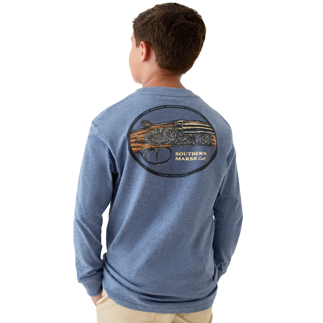 YOUTH L/S HERITAGE ENGRAVED TEE