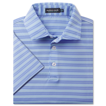 YOUTH BERMUDA PERFORMANCE POLO GRAYTON STRIPE