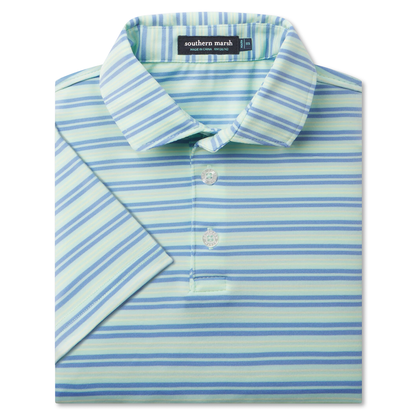 YOUTH BERMUDA PERFORMANCE POLO GRAYTON STRIPE