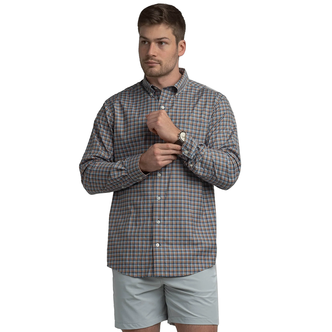 MENS GLENWOOD LONG SLEEVE PLAID