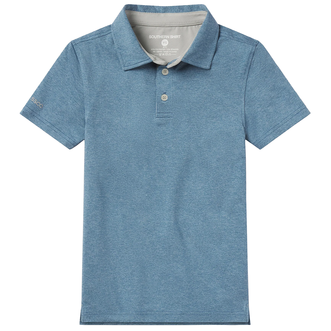 YOUTH GRAYTON HEATHER POLO