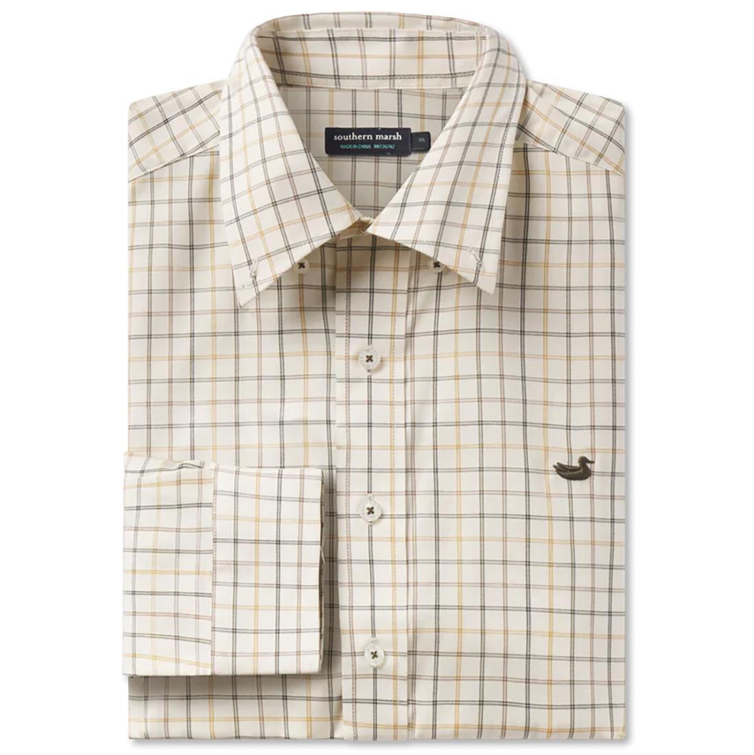 CHATEAU WINDOWPANE DRESS SHIRT