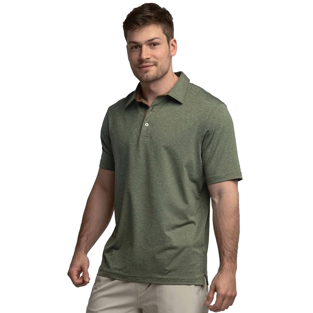 MENS GRAYTON HEATHER POLO