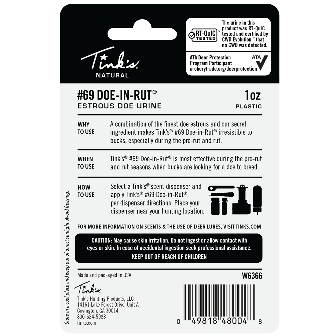 TINKS 69 DOE IN RUT 1OZ BOTTLE