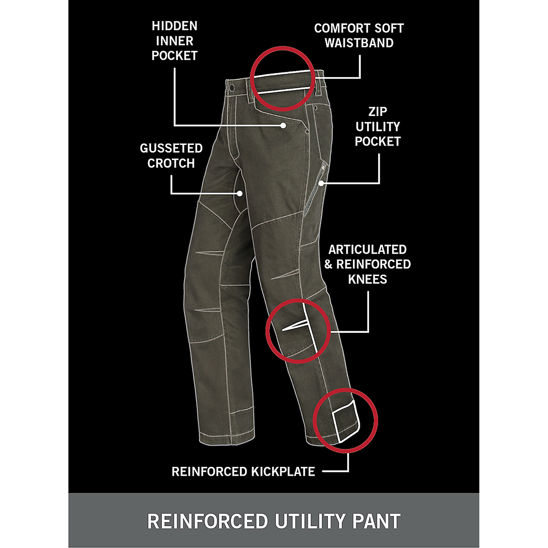 ATGX OUTDOOR REINFORCED UTILITY PANT