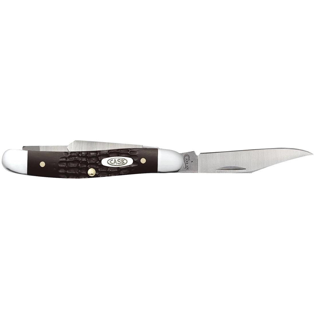 Brown Synthetic Medium Stockman with Pen Blade
