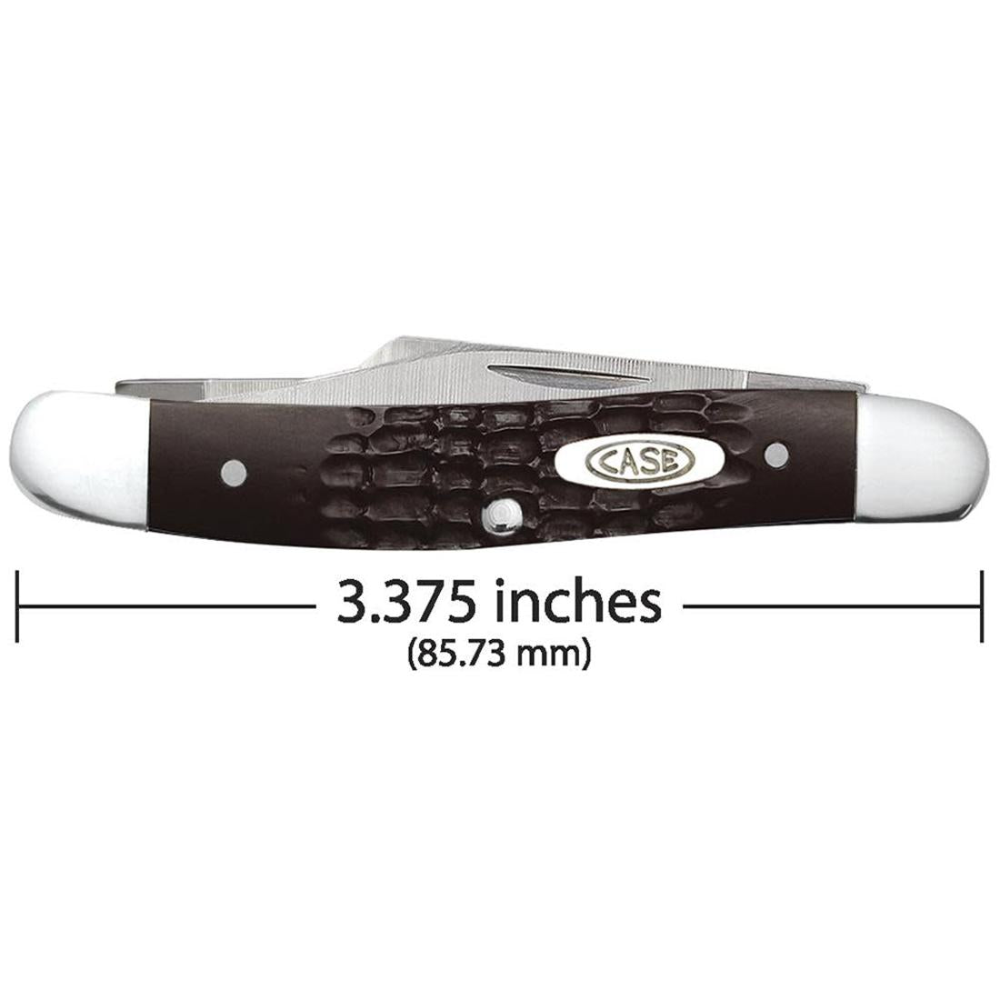Brown Synthetic Medium Stockman with Pen Blade