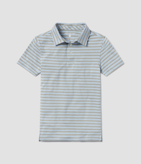 YOUTH BOYS CAHABA HEATHER STRIPE POLO