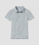 YOUTH BOYS CAHABA HEATHER STRIPE POLO